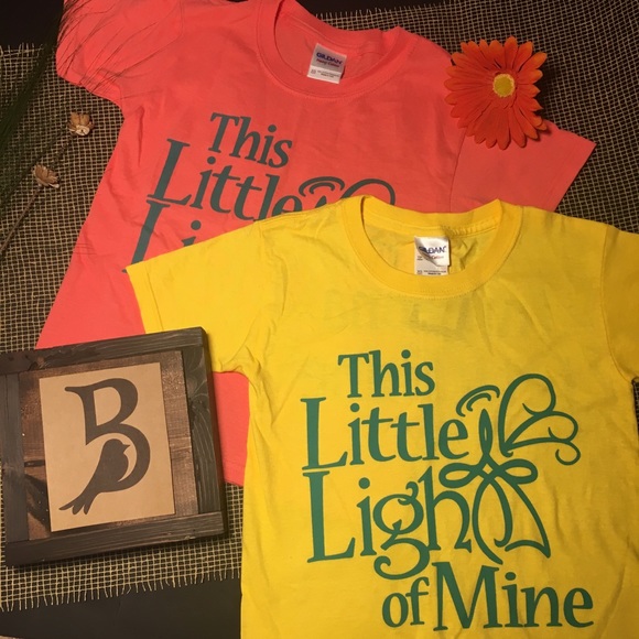 Christian T-Shirt Little Light of Mine Kids Yellow - Picture 7 of 8